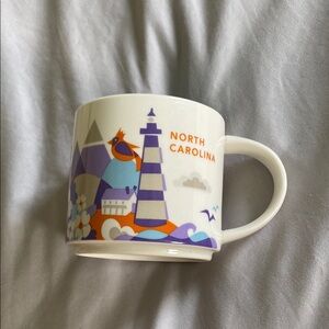 Starbucks North Carolina Mug with Purple and Orange Design